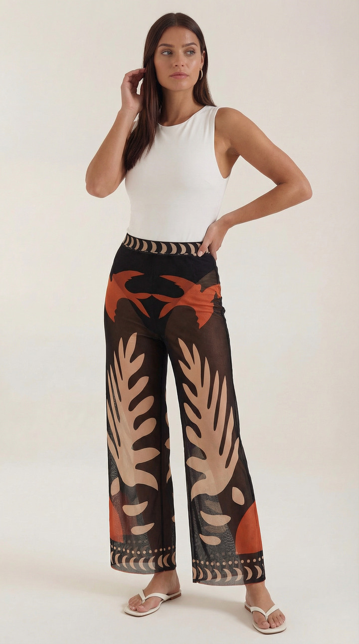Bea | Pantalón boho transparente
