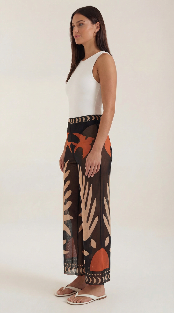 Bea | Pantalón boho transparente