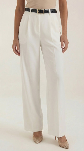 Clea | Pantalón recto de cintura alta