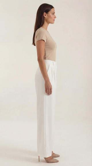 Clea | Pantalón recto de cintura alta
