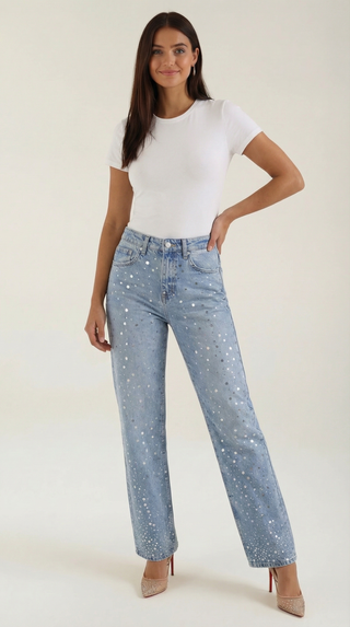 Lilo | Vaqueros holgados brillantes