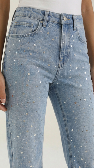 Lilo | Vaqueros holgados brillantes