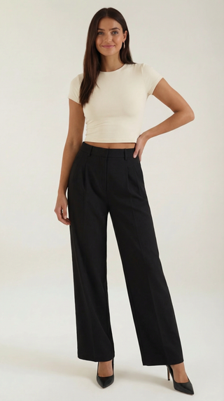 Dorothy | Pantalón plisado recto