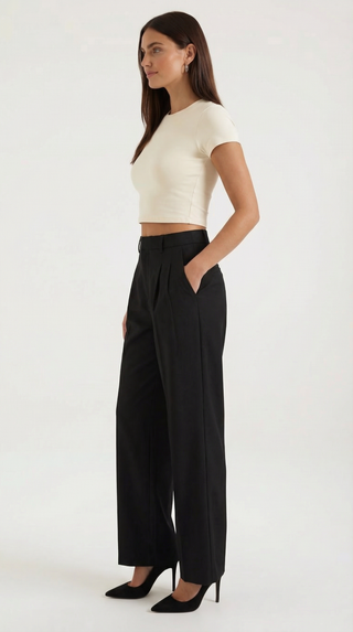 Dorothy | Pantalón plisado recto