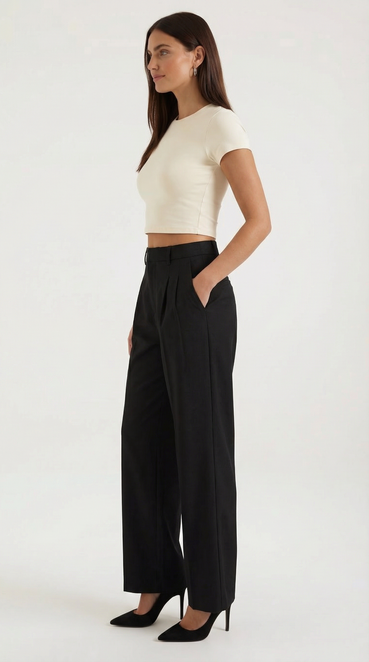 Dorothy | Pantalón plisado recto