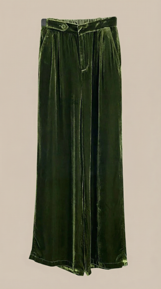 Nadine | Pantalón ancho de terciopelo