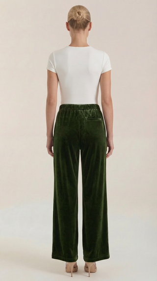 Nadine | Pantalón ancho de terciopelo