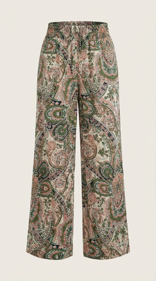Perla | Pantalón con estampado Paisley