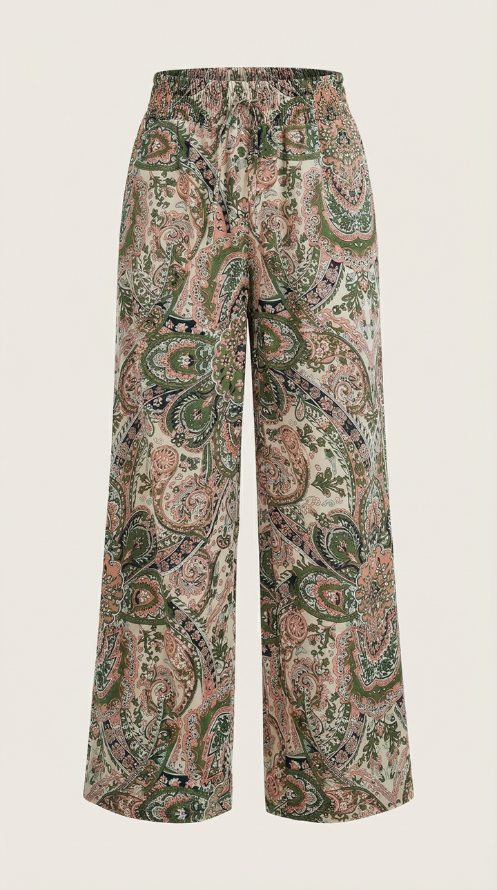 Perla | Pantalón con estampado Paisley