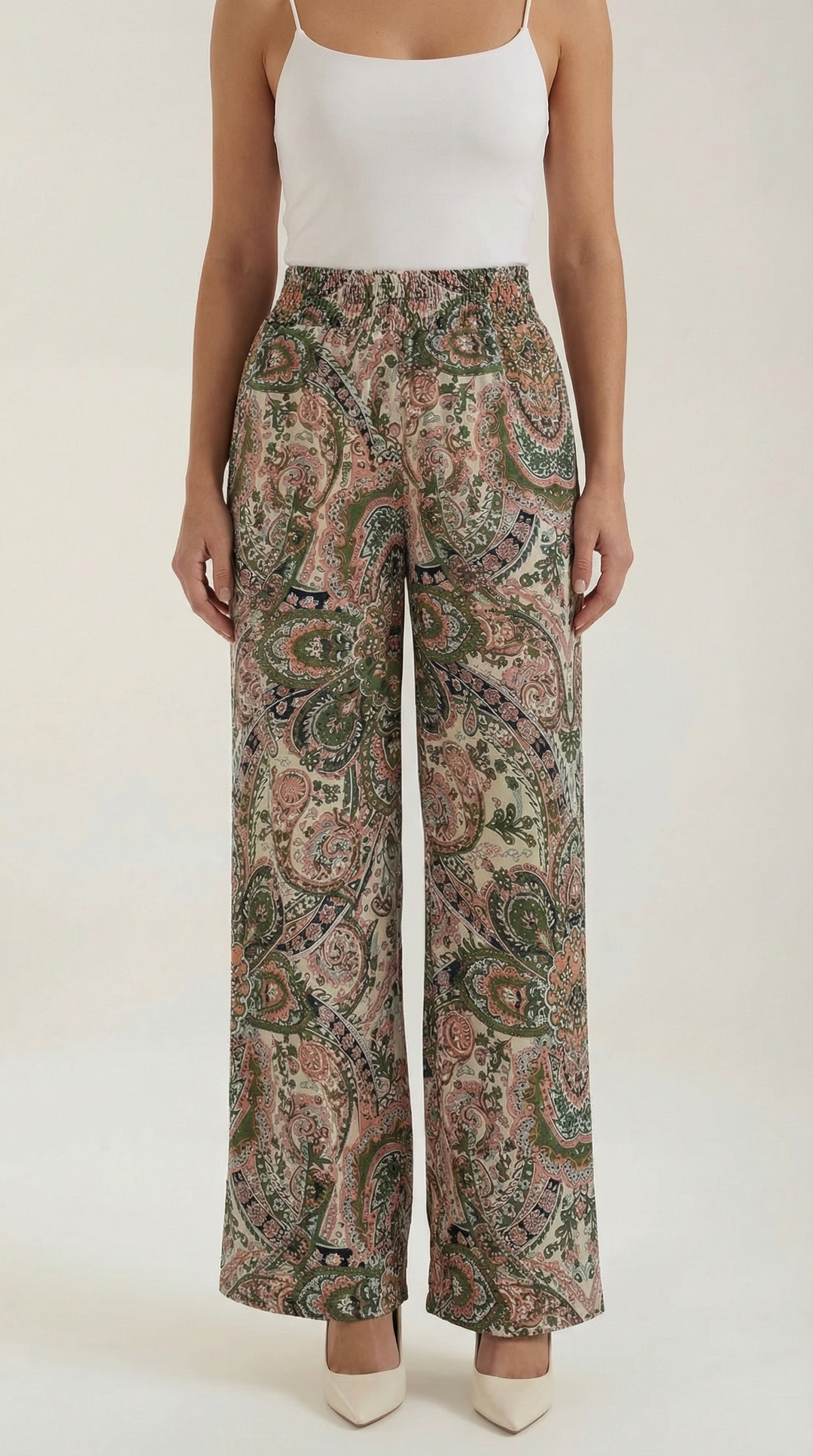 Perla | Pantalón con estampado Paisley