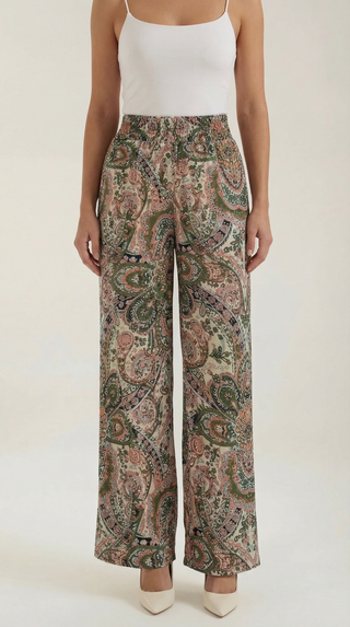 Perla | Pantalón con estampado Paisley