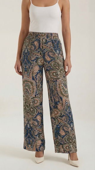 Perla | Pantalón con estampado Paisley