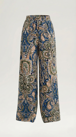 Perla | Pantalón con estampado Paisley