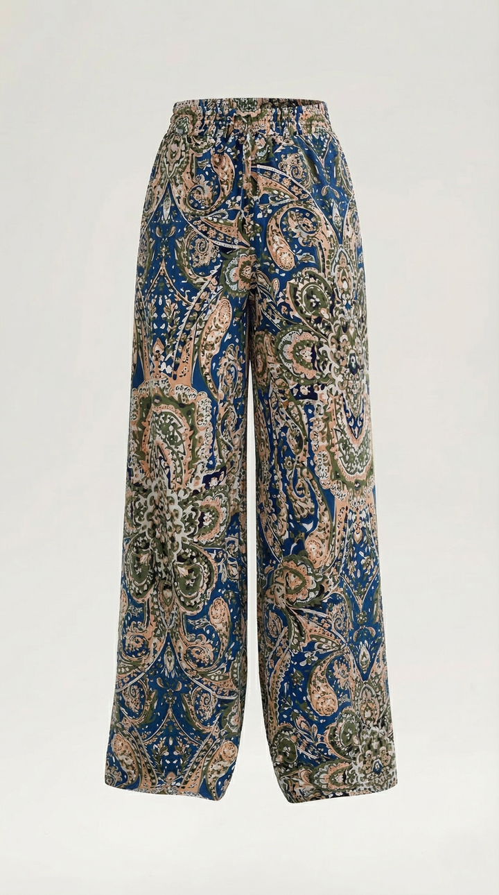 Perla | Pantalón con estampado Paisley