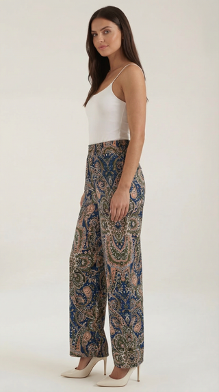 Perla | Pantalón con estampado Paisley