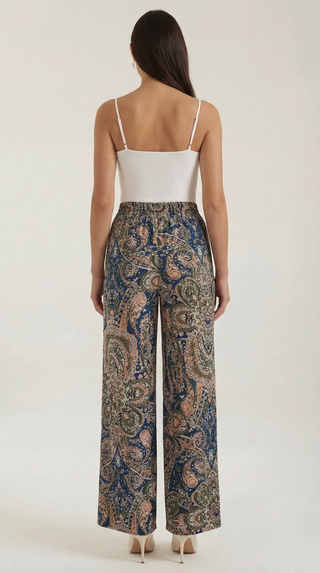 Perla | Pantalón con estampado Paisley