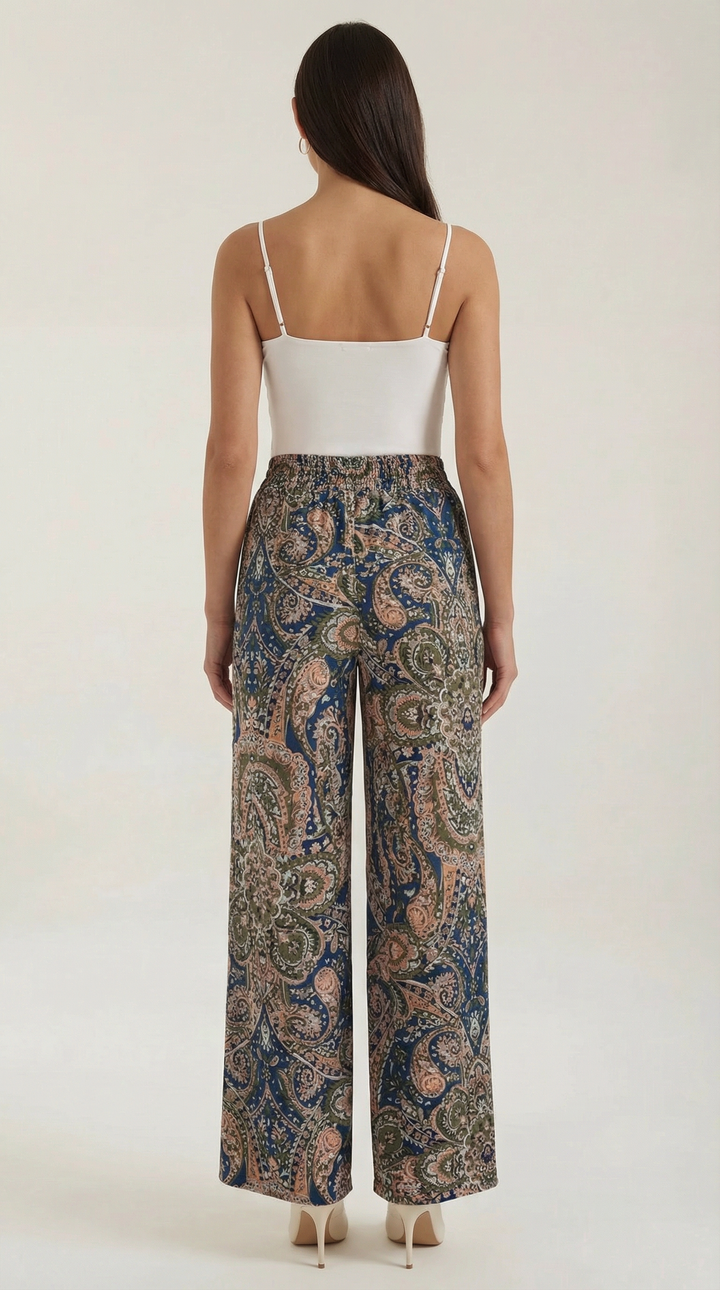 Perla | Pantalón con estampado Paisley