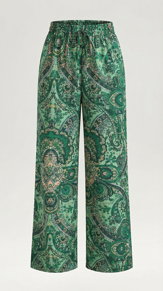 Perla | Pantalón con estampado Paisley