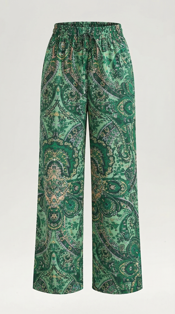 Perla | Pantalón con estampado Paisley