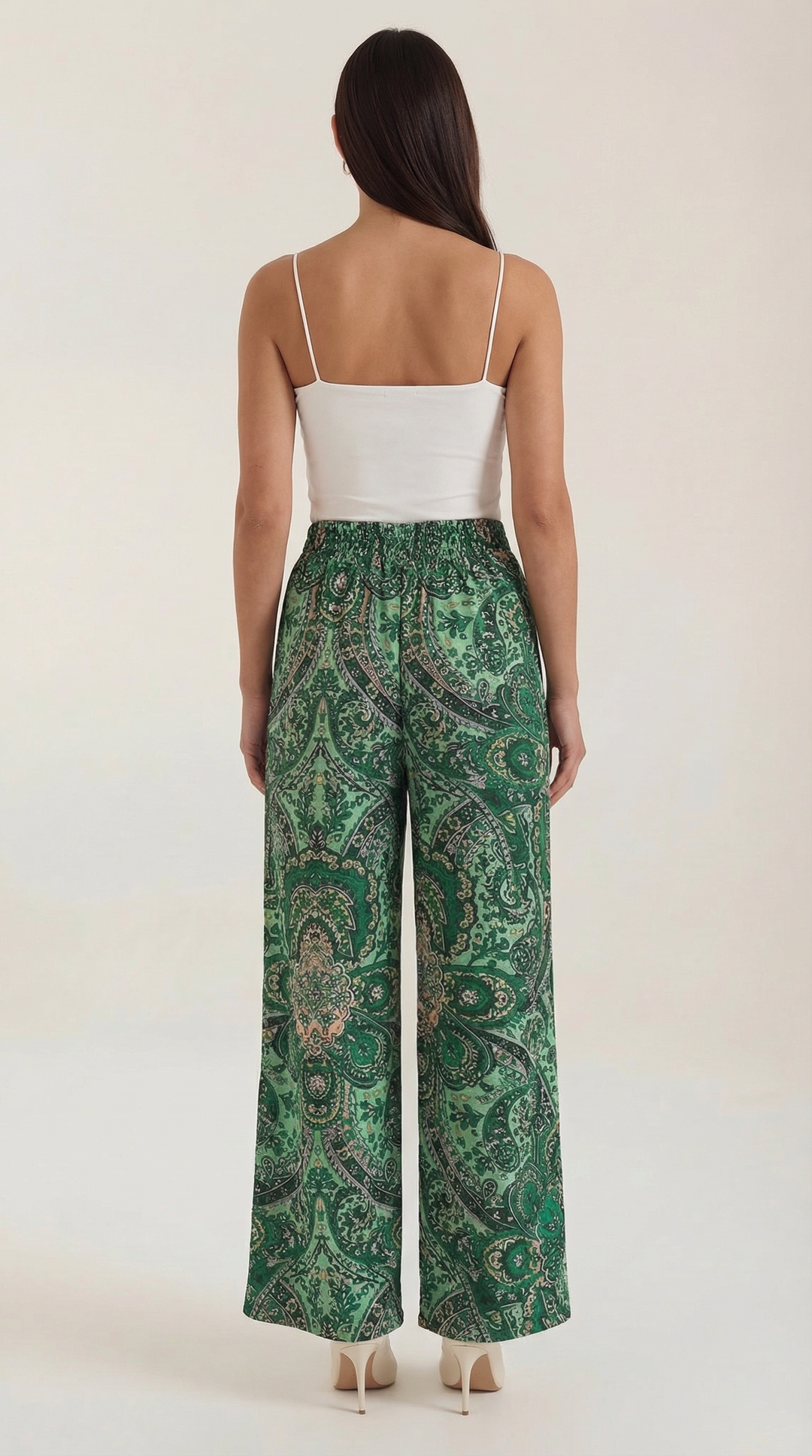 Perla | Pantalón con estampado Paisley