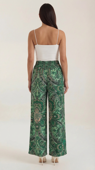 Perla | Pantalón con estampado Paisley