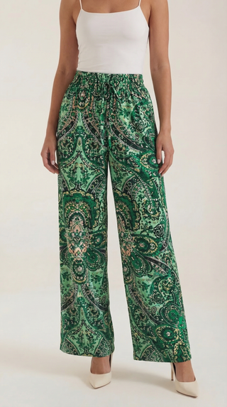 Perla | Pantalón con estampado Paisley