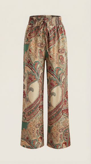 Perla | Pantalón con estampado Paisley