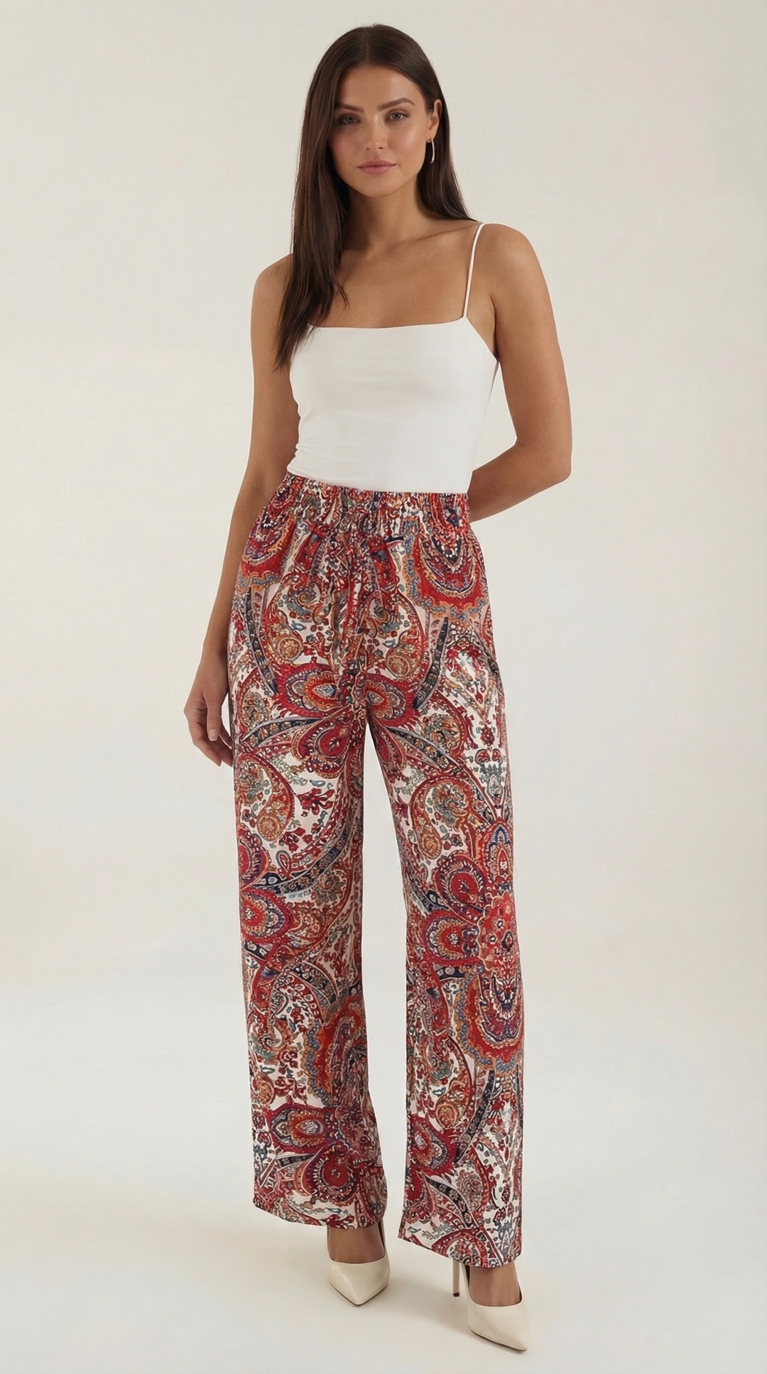 Perla | Pantalón con estampado Paisley