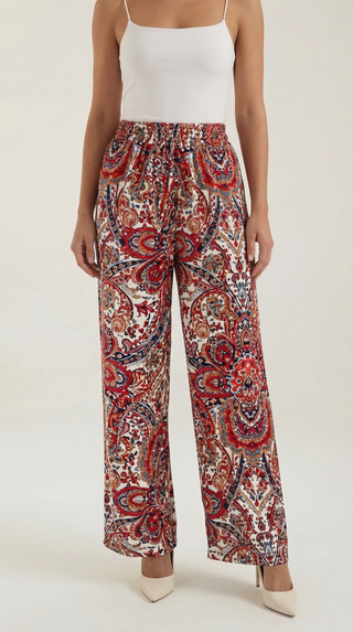 Perla | Pantalón con estampado Paisley