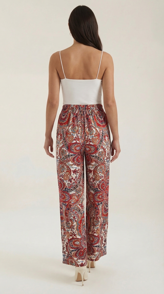 Perla | Pantalón con estampado Paisley