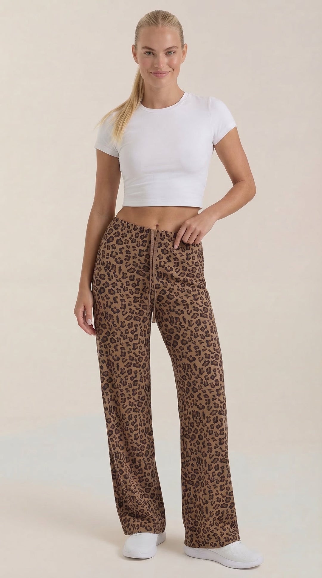 Cleo | Pantalón con estampado de leopardo