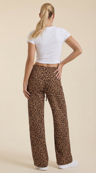 Cleo | Pantalón con estampado de leopardo
