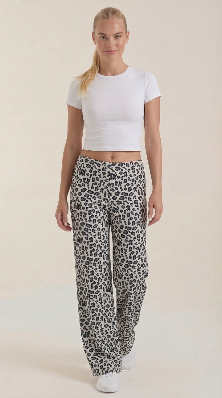 Cleo | Pantalón con estampado de leopardo
