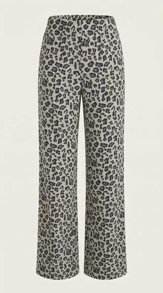 Cleo | Pantalón con estampado de leopardo