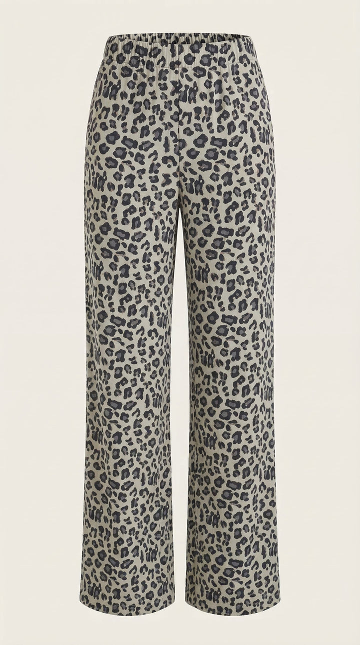 Cleo | Pantalón con estampado de leopardo