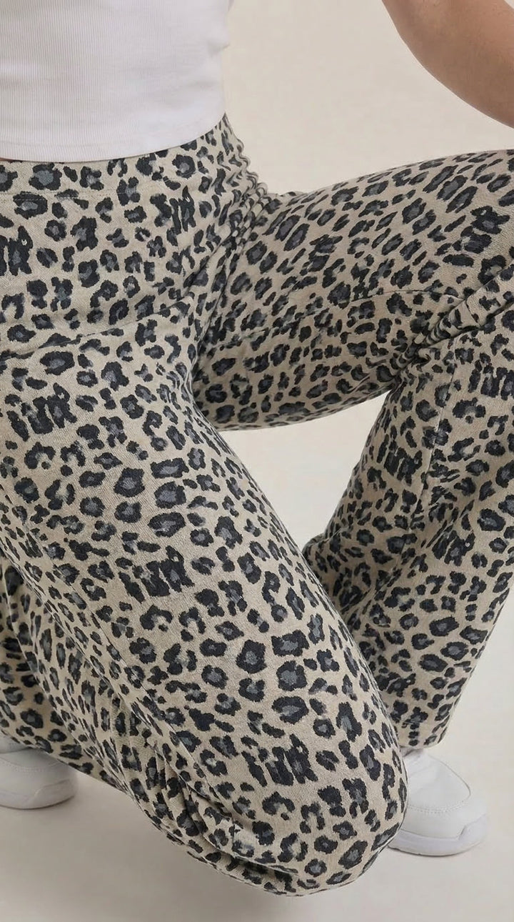 Cleo | Pantalón con estampado de leopardo