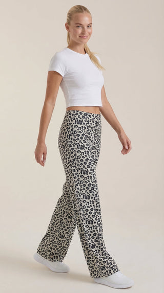 Cleo | Pantalón con estampado de leopardo