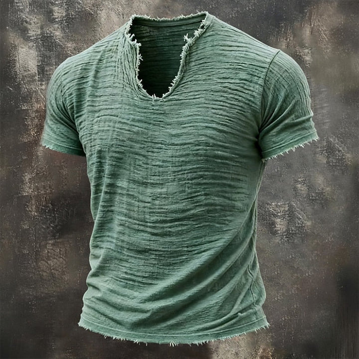 Amario | Camiseta Vintage de Cuello en V
