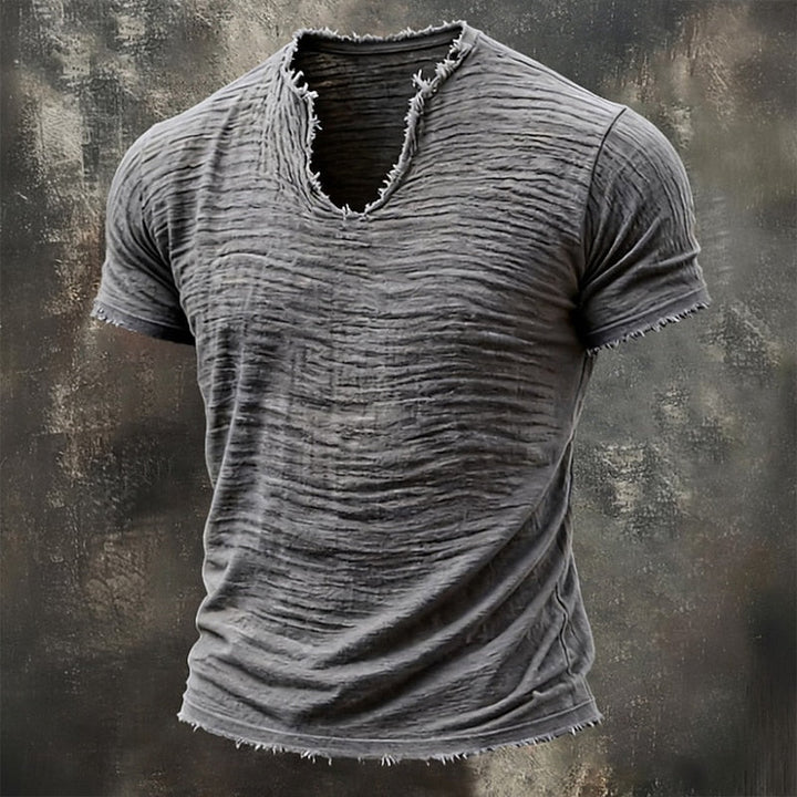 Amario | Camiseta Vintage de Cuello en V