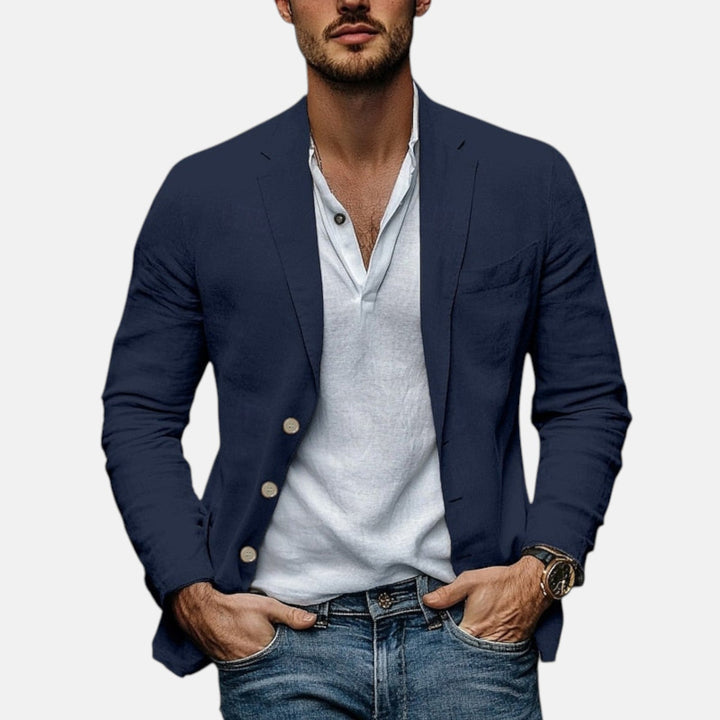 Lorenzio | Elegante Blazer de Lino Ligero para Verano